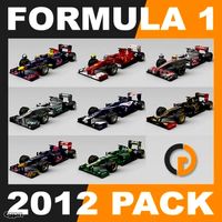 F1 2012 Pack3d model