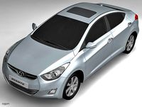 2011 Hyundai Avante3d model
