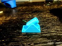 Functional mortar cannon with base by Frederik6600