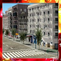 European City Block 013d model