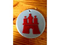Hamburg Keychain by s_s_