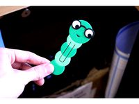 Muli-Color Bookworm Bookmark by MosaicManufacturing