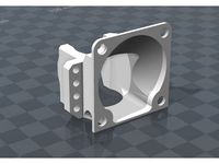 E3D V6 Universal Partcooling Fan Mount by Quasto