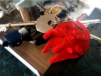 Millenium Falcon keyring RFID by marcopolomint