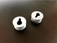 Pictureframe keyhole hanger insert  by WayofWood