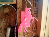 Unicorn light switch cover plate by MikeMasek
