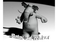 olifant cartoon by Peter3dmaker