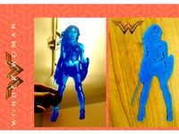 lithophane wonder woman by tresdlito