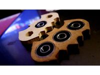 CNC Router Batman Fidget Spinner by vortex_pr