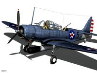 Douglas TDB-1 Devastator3d model