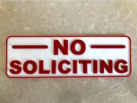 No Soliciting Sign by Robdeloach