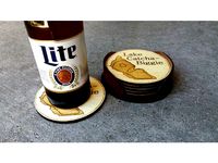 Leather Coaster Holder by scorch