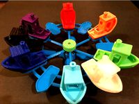 3D Benchy Carousel (stackable) by sal328