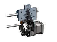 E3D Titan Aero Wanhao V1 Bracket by djcrisco