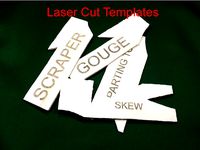 Wood Turner Tool Grinding Jig Templates by Cameras