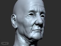 Old Man Head (Polygonal Version)3d model