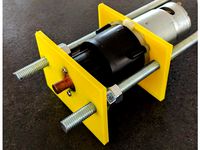Drill gear motor mount for M8 threads (OpenSCAD) by elav