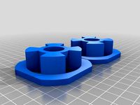 Double spool adapter 523mm 10mm fit into bed plate of kiwi sharebot arduino materia by gigith