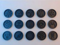 40k Tokens - Forces of Chaos - 40mm x 4mm by alphaflight83