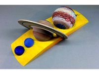 Sun and Planets to scale - with accurate Saturn rings by conorokane