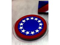 Forth of July Drink Coaster by SublimeLayers