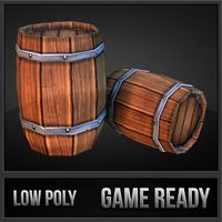 Toon Barrel3d model