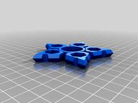 5-arm M8 nuts fidget spinner by 3D_print_Pilsen
