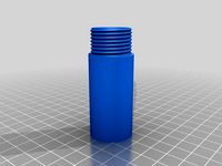 18650 Battery Case/Generic Screw-Cap Tube (No Grips) by rdahm