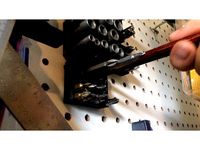 Detachable Pegboard Hex Screwdriver Bit Holder by smysnk