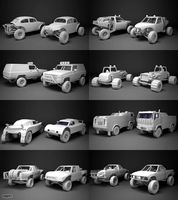 Off-road racing cars3d model