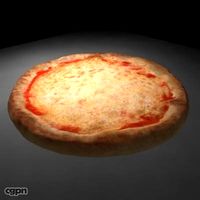 Brooklyn Style Cheese Pizza Pie3d model