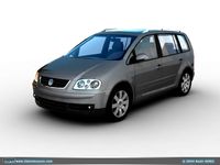 Vw Touran Low Poly3d model