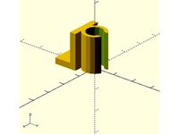 Yet Another Desk Cable Holder (Customizable) by jpan