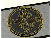 The Kinks (Band) God Save The Kinks Logo - Keychain by TommyTremp