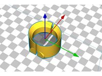 Shimano FH-IM70 spacer ring for Garmin ant+ sensor - OpenSCAD source by _CrazyBob_