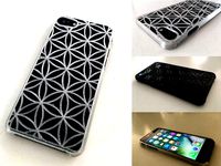 Very thin iPhone 7 case with tactile feel - Flower of Life design by sybu