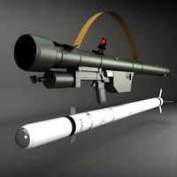 SA-7 Gral Rocket Launcher Pack3d model