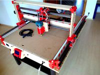 Increased milling space for R-CNC, the printable milling machine by ewald