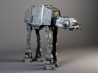 Star Wars AT-AT Walker rigged for Maya3d model