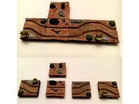 Miniature Prairie Wagon Rut Terrain by melabam