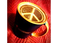 Coffee Stencil - Peace Symbol by amarand
