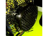 screwless single mount 80mm fan grill (hex pattern) by yclee126