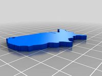 North America Map Countries Keychain by 2c2know