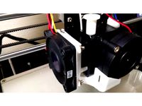 Anet A8 50mm extruder fan adapter + heatsink hole cover by yclee126