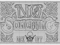 No soliciting sign by Radem