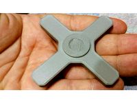 Quad Fidget Spinner (with 8 M5 nuts and ceramic bearing). by mc0676