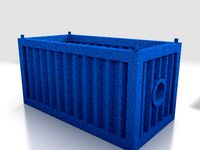 Shipping Container Mounted Water Wheel by tbillion