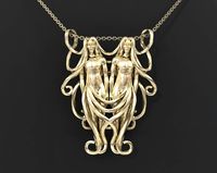 Gemini Zodiac Pendant3d model