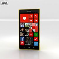 Nokia Lumia 1520 Yellow3d model