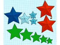 Glow Stars (hanging or Ceiling) by Intashu